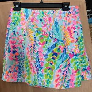 EUC Lilly Pulitzer Multicolor Floral Skort